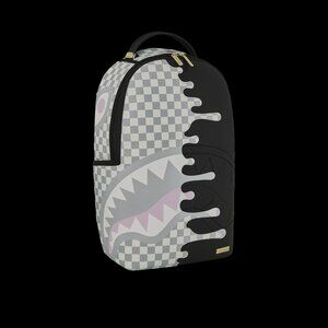 SPRAYGROUND CREAM CHECK SIDE DRIP BACKPACK